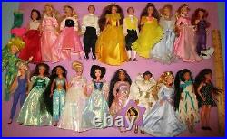 Disney Princess Mini Doll Dancing Musical Beauty Snow Aladdin Cinderella Lot