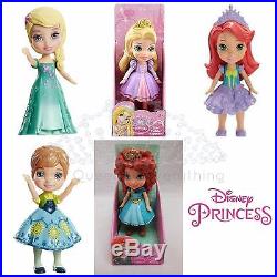 Disney Princess Mini Toddler Doll SETS Belle Cinderella Ariel Tiana Frozen Snow