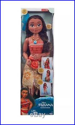 Disney Princess Moana Life Size 32 My Size Doll Poseable Jakks NEW