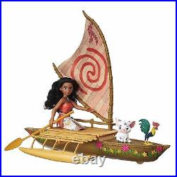 Disney Princess Moana Starlight Canoe and Friends Comes with Pua and Hei Hei Fig