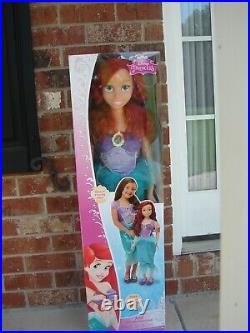 Disney Princess My Size Ariel 38 Life Size Little Mermaid Doll over 3ft New