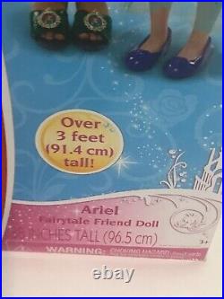 Disney Princess My Size Ariel Fairytale Friend Doll Over 3 Feet Tall
