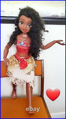 Disney Princess My Size Moana Doll Life Size Jointed Posable 32 Heihei Cartoon