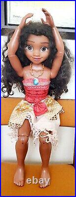 Disney Princess My Size Moana Doll Life Size Jointed Posable 32 Heihei Cartoon