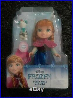 Disney Princess Petite Dolls Lot Of 8 Elsa Anna Moana Ariel Belle Tiana +2 New