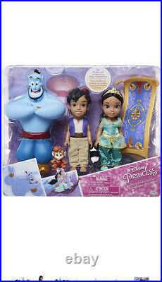 Disney Princess Petite Jasmine And Aladdin Giftset New