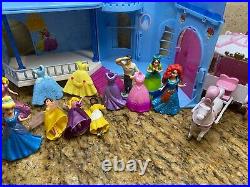 Disney Princess Polly Pocket, Magiclip, magi clip Cinderella Castle, figures