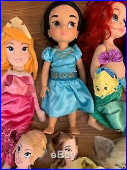 Disney Princess Prince Dolls Huge Lot Animator Plush +