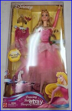 Disney Princess RARE 2003 Dancing Ballerina Aurora Sleeping Beauty Doll Spinning