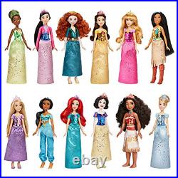 Disney Princess Royal Collection 12 Royal Shimmer Fashion Dolls with Skirts
