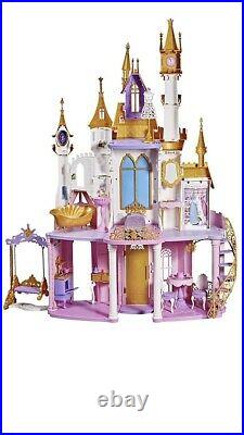 Disney Princess Royal Dreams Castle 3 Feet Furnished Rooms House Elevator NEW