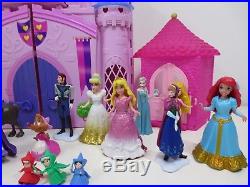 Disney Princess Royal Princess Castle MagiClip Polly Pocket Lot Playset Figures