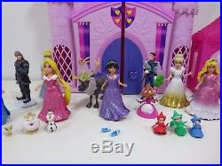 Disney Princess Royal Princess Castle MagiClip Polly Pocket Lot Playset Figures