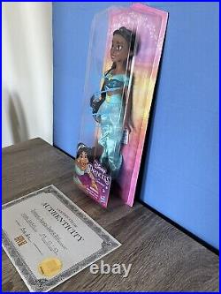 Disney Princess Royal Shimmer Jasmine Doll New Signed By Linda Larkin
