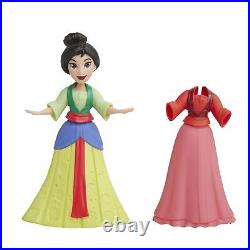 Disney Princess Secret Styles Royal Ball Collection, 12 Small Dolls with Dres