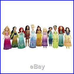 Disney Princess Shimmering Dreams Collection 11 Doll Set Hasbro New Free Ship
