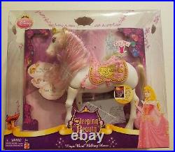 Disney Princess Sleeping Beauty Magic Wand Walking Horse Mattel 2008