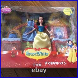 Disney Princess Snow White And The Seven Dwarfs Nice Kitchen Doll Set Japan Used