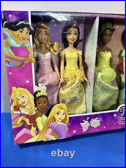 Disney Princess Story Sparkle Princess Doll 7-Pk Gift Set Toy New with Box