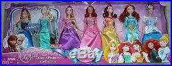 Disney Princess Ultimate Collection 7 Dolls Frozen Elsa Anna Ariel & etc New