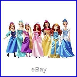 Disney Princess Ultimate Collection 7 Dolls Frozen Elsa Anna Ariel & etc New