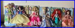 Disney Princess, porcelain Doll, Brasskey Keepsakes, collection 2004 Set 6