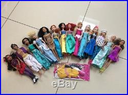 Disney Princesses, Barbies and Other Doll Bundle 14 in Total