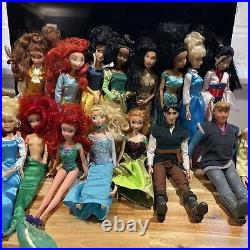Disney Princesses & Male Doll Lot Of 16- Also Includes Random Shoes And Dresses