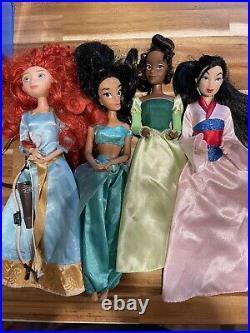 Disney Princesses & Male Doll Lot Of 16- Also Includes Random Shoes And Dresses