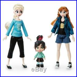 Disney Ralph Breaks the Internet Anna, Elsa and Vanellope Mini Doll Set NEW