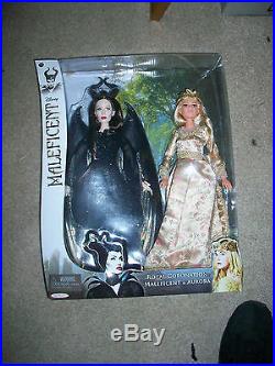 Disney Royal Coronation Maleficent & Aurora Sleeping Beauty Doll Gift Set RARE