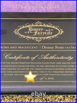 Disney Sleeping Beauty Limited Doll Princess Aurora & Maleficent Figure Statue