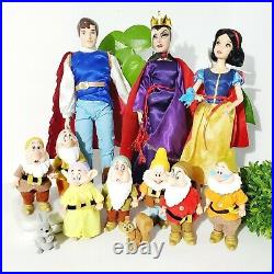 Disney Snow White and the seven dwarfs evil queen prince set Princess dolls