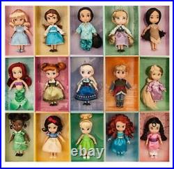 Disney Store ANIMATORS Collection MINI DOLL GIFT SET of 15-New in Display Box