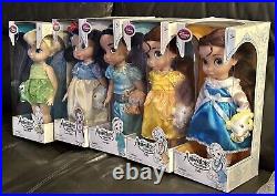 Disney Store Animator's Collection 16 Toddler Doll Lot of 5 IN BOX NEW