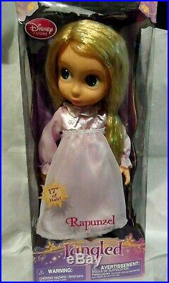 Disney Store Animator's Rapunzel Doll 1st Edition Tangled TINSEL HAIR 2010 Rare