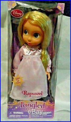 Disney Store Animator's Rapunzel Doll 1st Edition Tangled TINSEL HAIR 2010 Rare