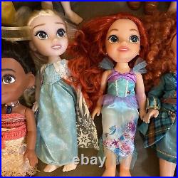 Disney Store Animators 12 14 Inch Collection Doll Lot 15 Dolls Princess Flynn
