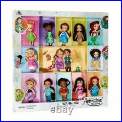 Disney Store Animators' Collection 14 Mini Doll Gift Set Princess Ariel Jasmine