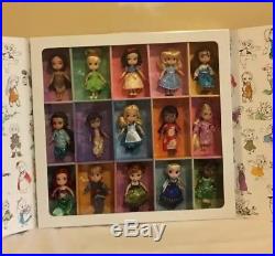 Disney Store Animators Collection 5 Mini Doll Gift Set of 15- New in Box
