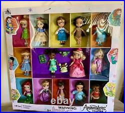 Disney Store Animators' Collection Mini Doll Gift Set 5 Nib 14 Dolls 2019