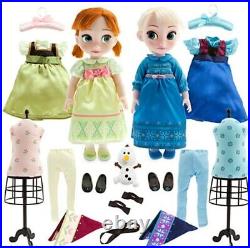 Disney Store Animators Frozen Collection Elsa and Anna Doll Giftset