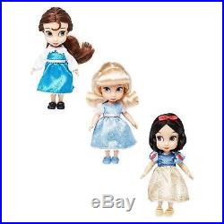 Disney Store Animators' Mini 5 Doll Gift Set 15 with Display Box Belle Ariel Elsa