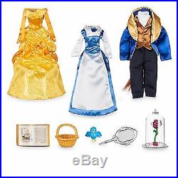 Disney Store Art of Belle Deluxe Doll Set 25th Anniversary Beauty & Beast Gaston