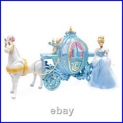 Disney Store Authentic Deluxe Cinderella Classic Doll Gift Set with Horse Princess
