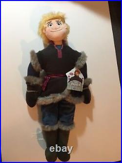 Disney Store Authentic Frozen Elsa Anna Olaf Sven Kristoff 20 Plush Dolls Set