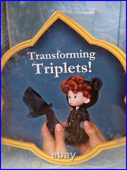 Disney Store BRAVE TRANSFORMING TRIPLETS Merida's Brothers SO CUTE NEW NRFB RARE