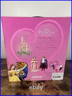Disney Store Beauty Princess Belle-Pink Dress & The Beast Doll Set RARE WIDE BOX