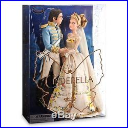 Disney Store Cinderella & The Prince Live Action Movie Doll Set Film Collection