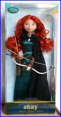 Disney Store Classic Merida Brave 11 Princess Doll Bow Arrow Authentic Rare